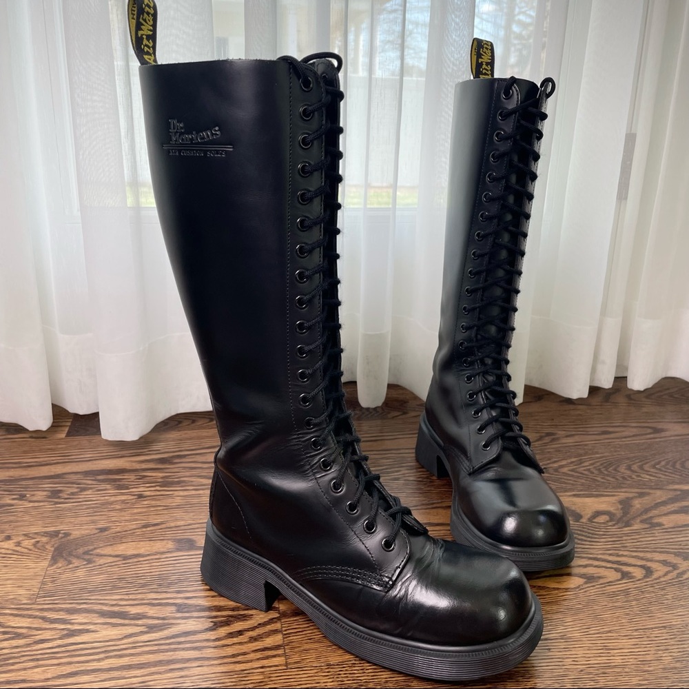 Vintage Dr Martens 1420 20 Eye Knee High Boots